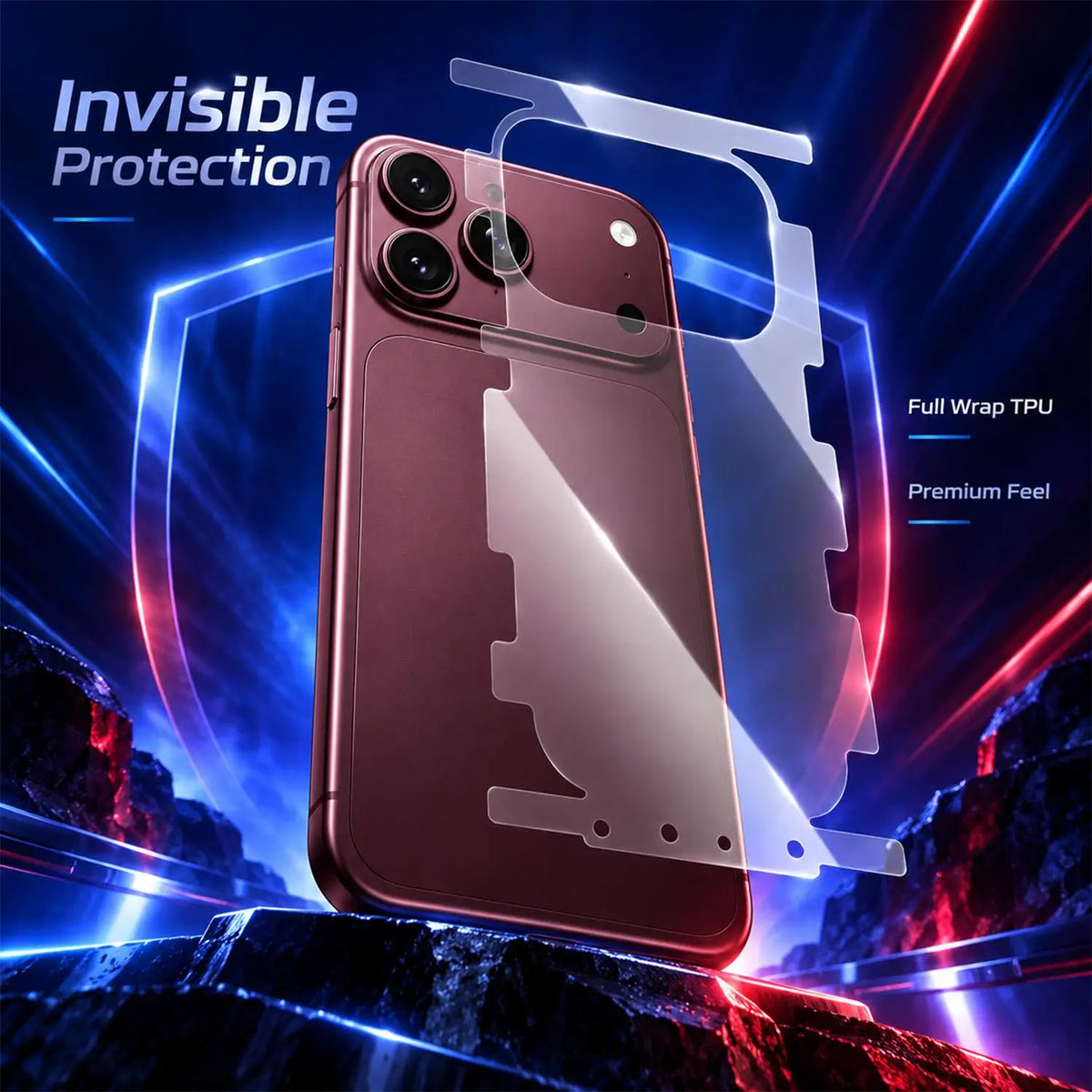 TPU Hydrogel Back Film for iPhone 18 Pro & 18 Pro Max – 2-in-1