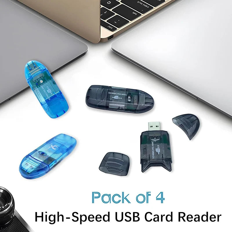 USB 2.0 SD/SDHC/MMC/Micro SD Card Reader & Writer Dongle