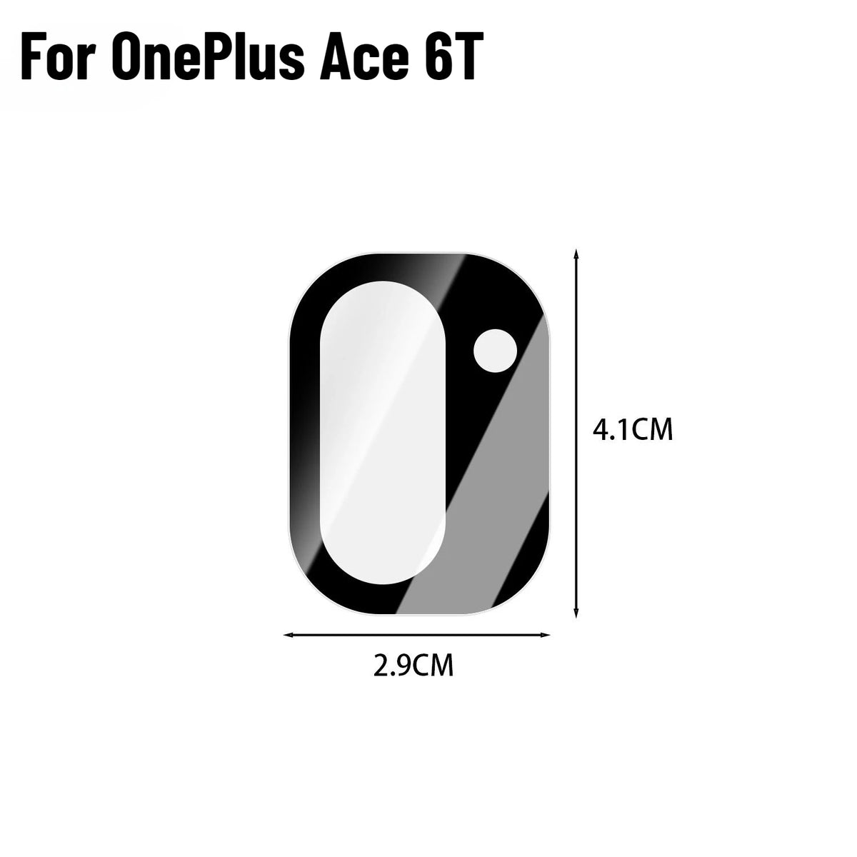 OnePlus Ace 6T Camera Lens Protector HD Tempered Glass