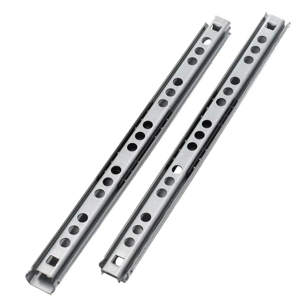 2-Pack Full Extension Ball Bearing Drawer Slides 8"–17" | 100LB