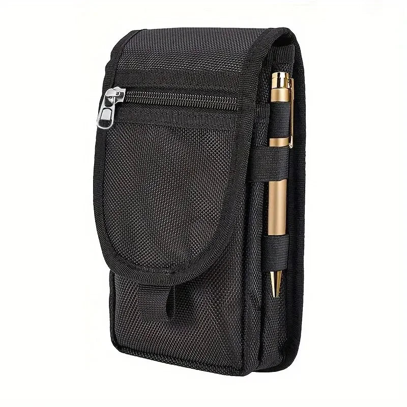 Canvas Crossbody Phone Waist Bag – Flip Top Belt Pouch