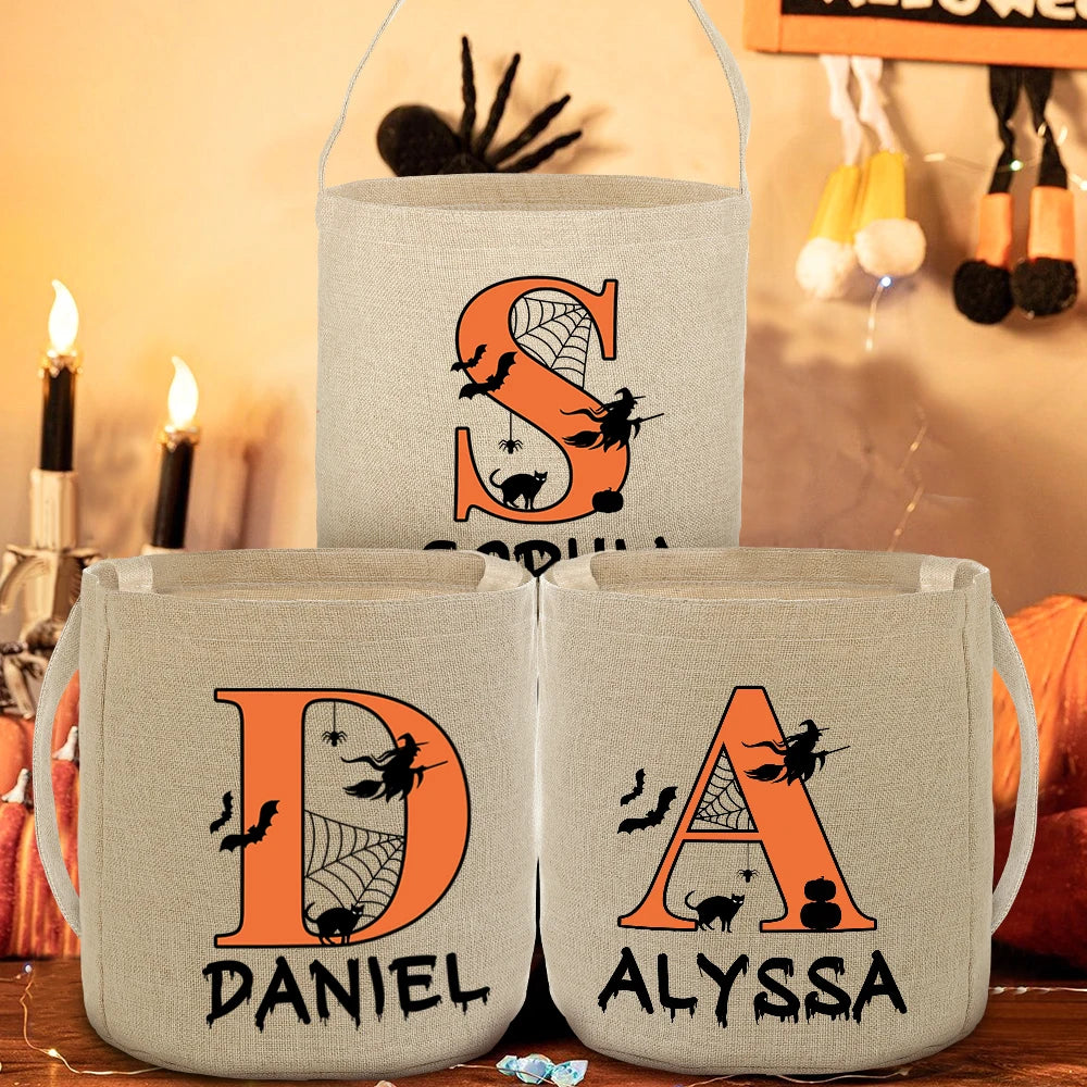 Personalized Halloween Trick or Treat Bag – Kids' Candy Tote