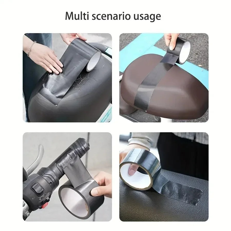 Black Leather Repair Tape – Strong Adhesive for Seats & Sofas
