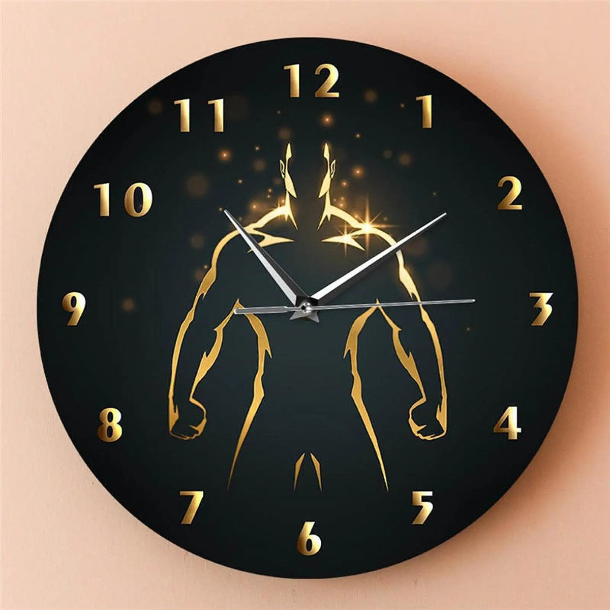 Modern Silent Wall Clock – 12" Round Sweep Hand Home & Gym Decor