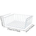 Under Table Storage Basket – Space-Saving Desk Organizer Rack