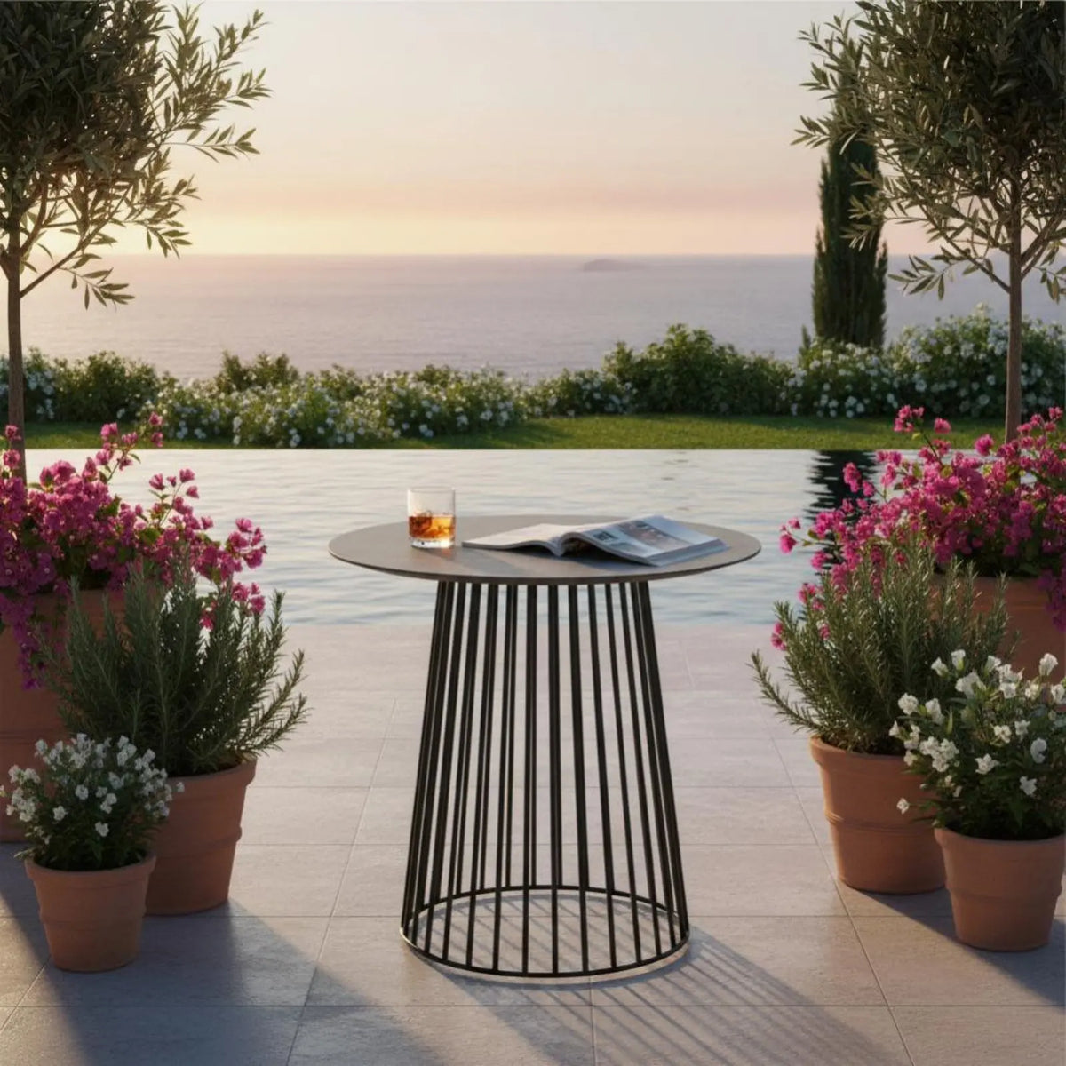 4-Piece Woven Outdoor Conversation Set – Patio Seating & Cushions