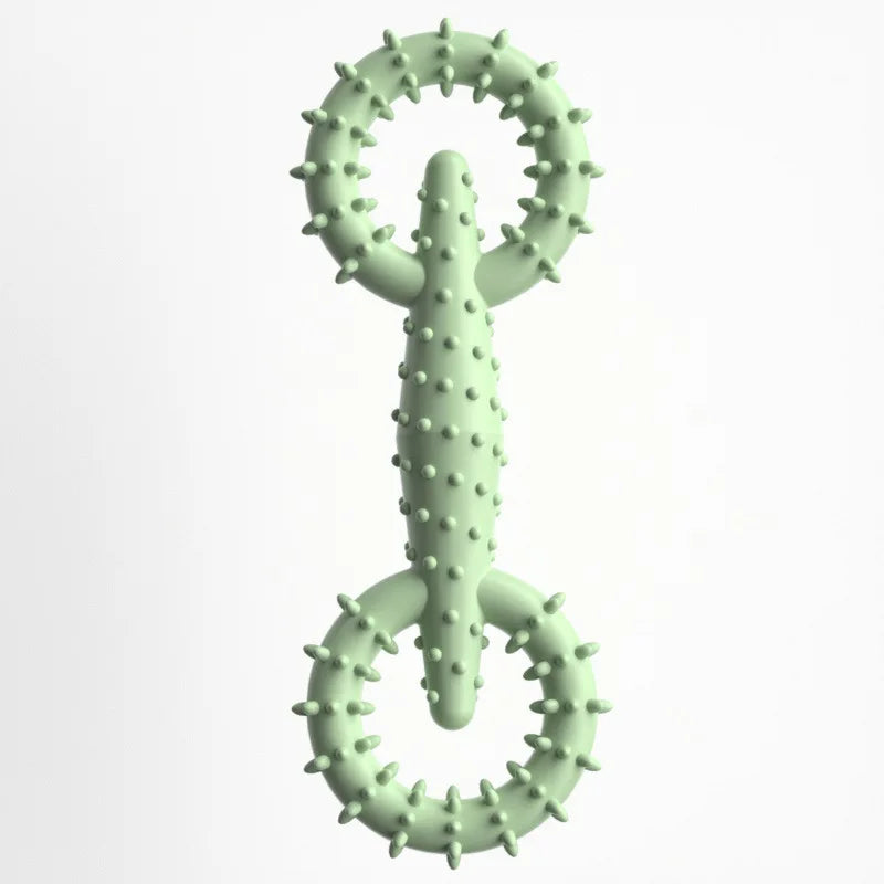 Dog Interactive Ring Chew Toy – Durable TPR Teeth Cleaner