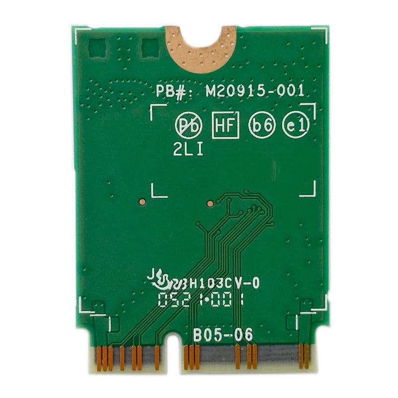 Wi-Fi 6E AX411 M.2 Tri-Band Card 2.4Gbps + Bluetooth 5.3