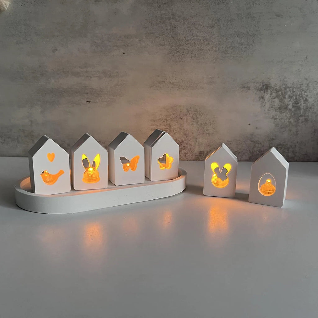 3D Hollow House Silicone Mold – DIY Plaster & Resin Craft