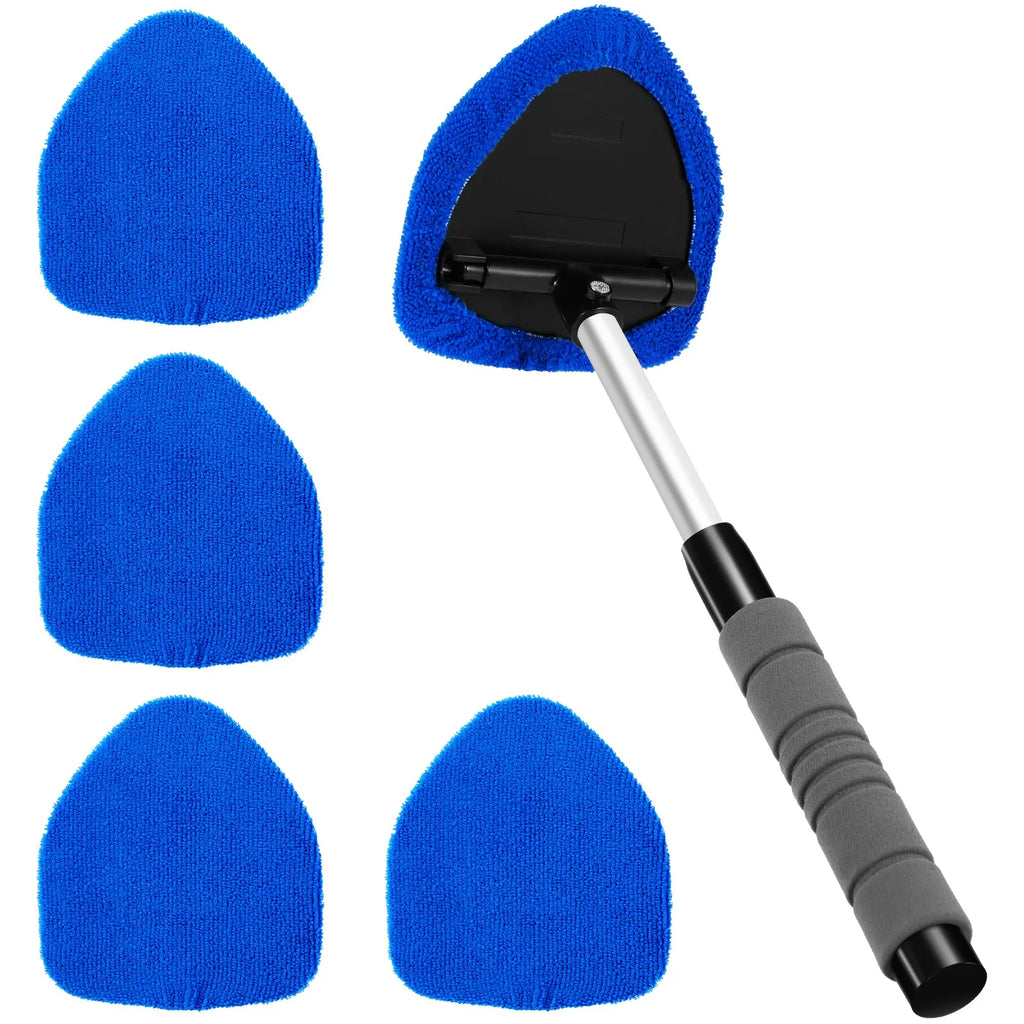Car Windshield Cleaner – 18.5" Adjustable Handle & 180° Rotating Head