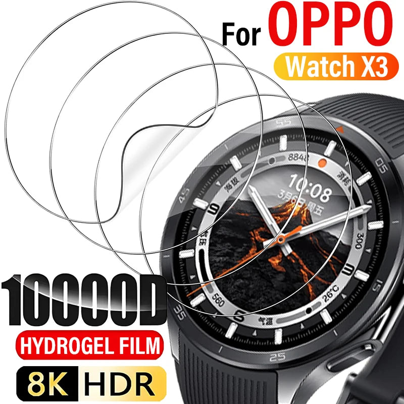 TPU Hydrogel Screen Protector for OPPO Watch X3 – HD Clear