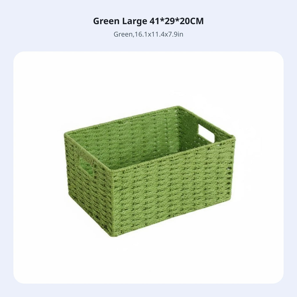 Japanese Woven Storage Basket – Handwoven, Stackable