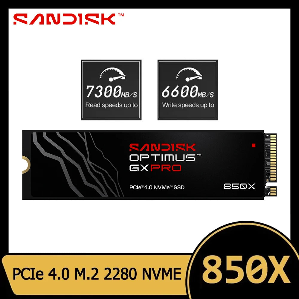 SanDisk Optimus GX PRO 850X NVMe SSD 1TB/2TB PCIe 4.0 M.2