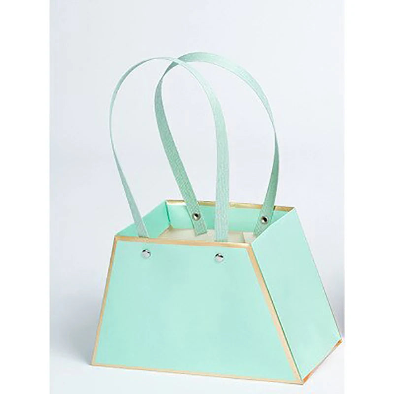 Portable Foldable Flower Gift Box – 100pcs Cardboard Tote