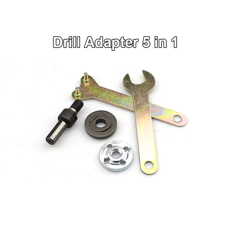 5-in-1 Drill to Angle Grinder Adapter Set | M10 Thread 100mm