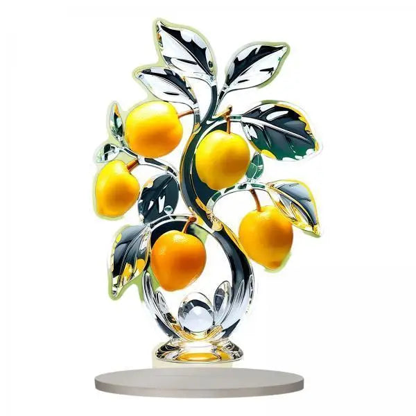 Kesoto 2D Acrylic Lemon Tree Desk Ornament | Shelf Decor