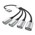USB Hub Splitter 2/3/4 Port USB 2.0 OTG Charging Adapter