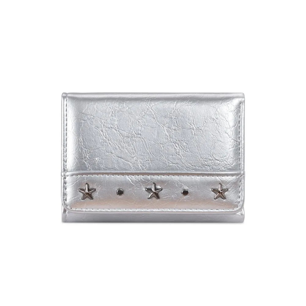 Women's Vintage Trifold PU Leather Wallet – Slim & Compact