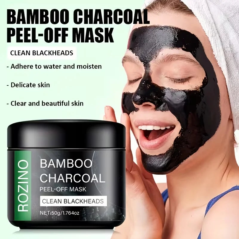 ROZINO Bamboo Charcoal Peel-Off Facial Mask 50g