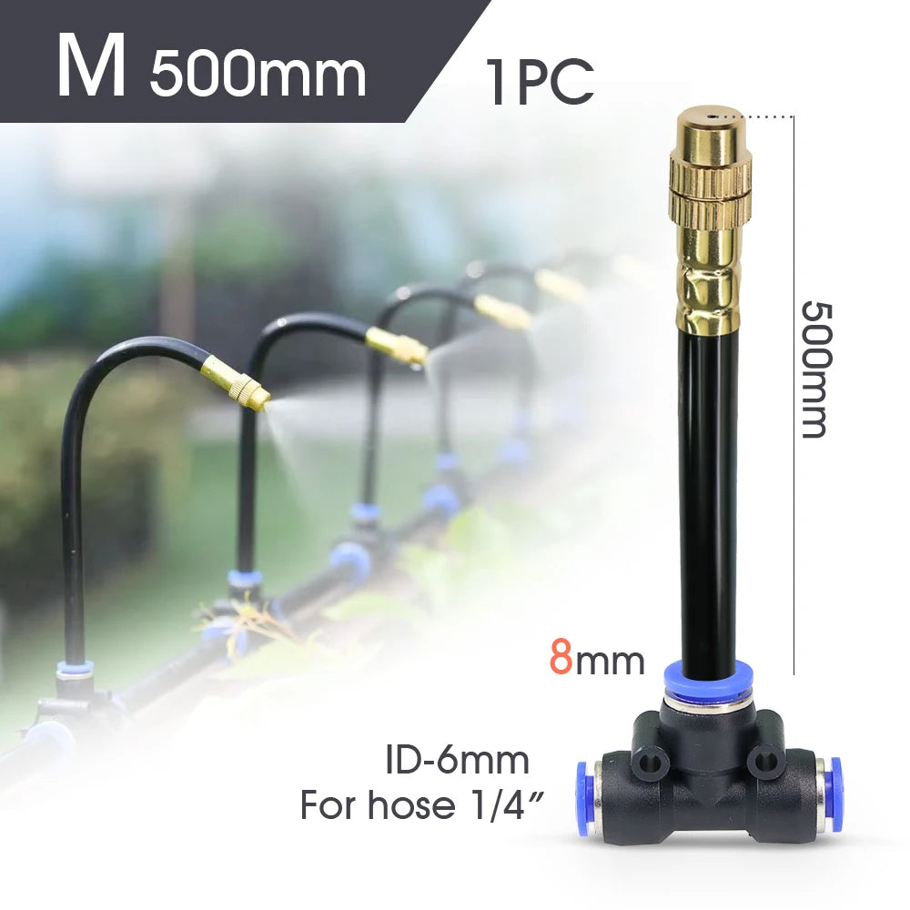 Garden Misting Atomization System – 6mm Hose Connectors