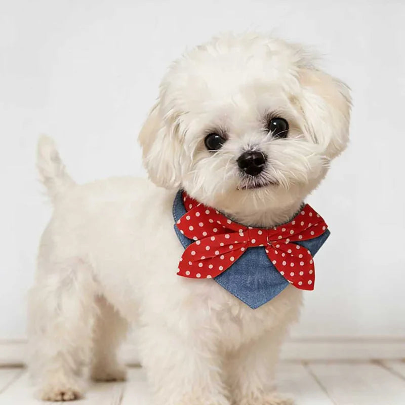Pet Triangle Scarf Bib – Cat & Dog Bandana 3 Cute Patterns