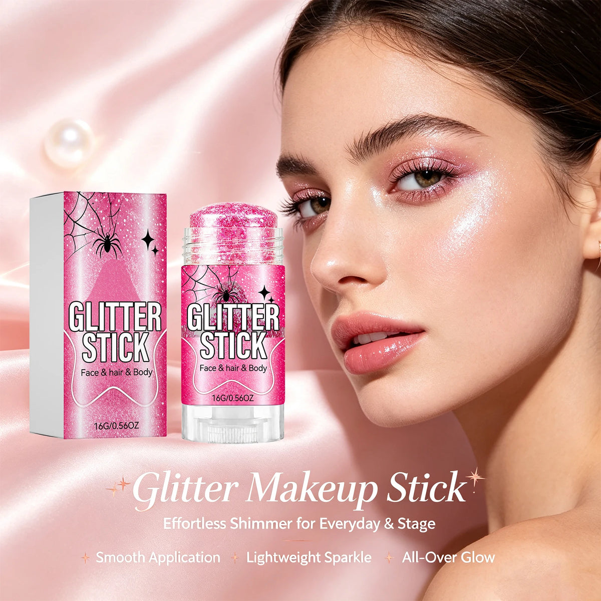 Glitter Shimmer Stick – 6 Colors Face & Body Makeup