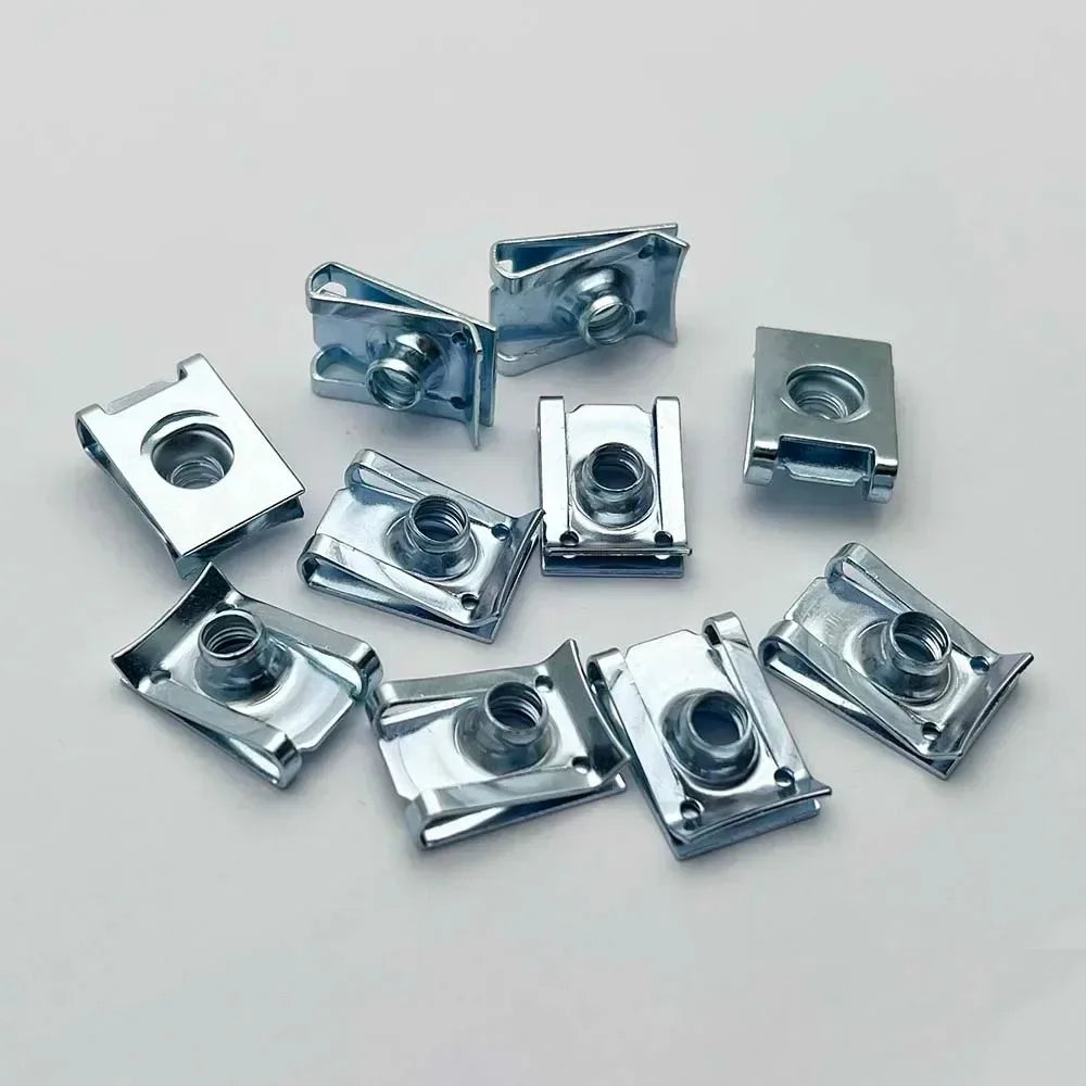 10pcs U-Type Retaining Clips M4 M5 M6 M8 – Panel Mounting Kit