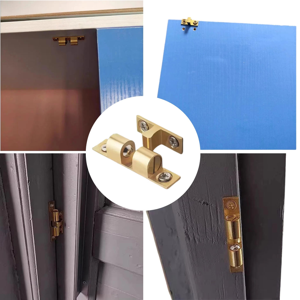 Brass Double Roller Spring Ball Catch Latch – Adjustable Cabinet