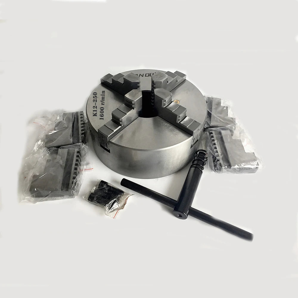 JINSLU K12-250 4-Jaw Self-Centering Lathe Chuck 250mm 10"