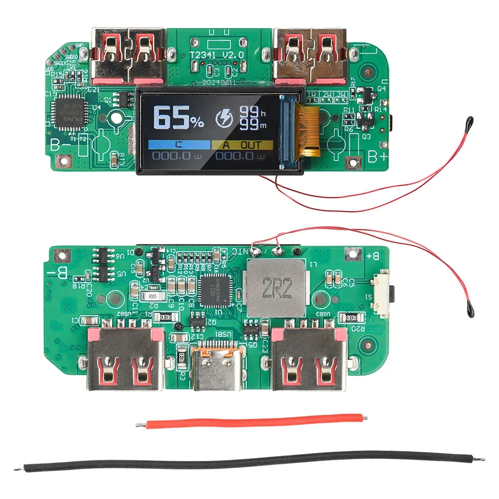 22.5W Fast Charging Power Bank DIY Kit – TFT Display PD/QC