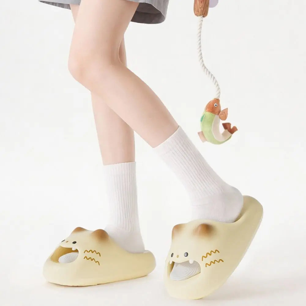 Women's Cat Paw Waterproof Anti-Slip Indoor Slippers