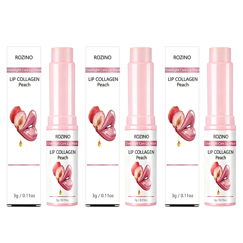 ROZINO Peach Night Lip Mask & Balm – Moisturizing Lip Care