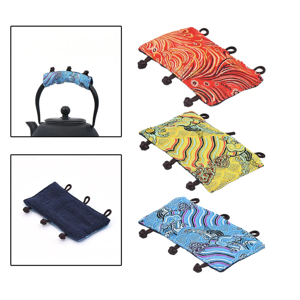 Heat Resistant Teapot Handle Sleeve – Anti-Slip Cloth Pad