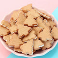 5-Pack Resin Bear Biscuit Flat Back Cabochons – DIY Craft