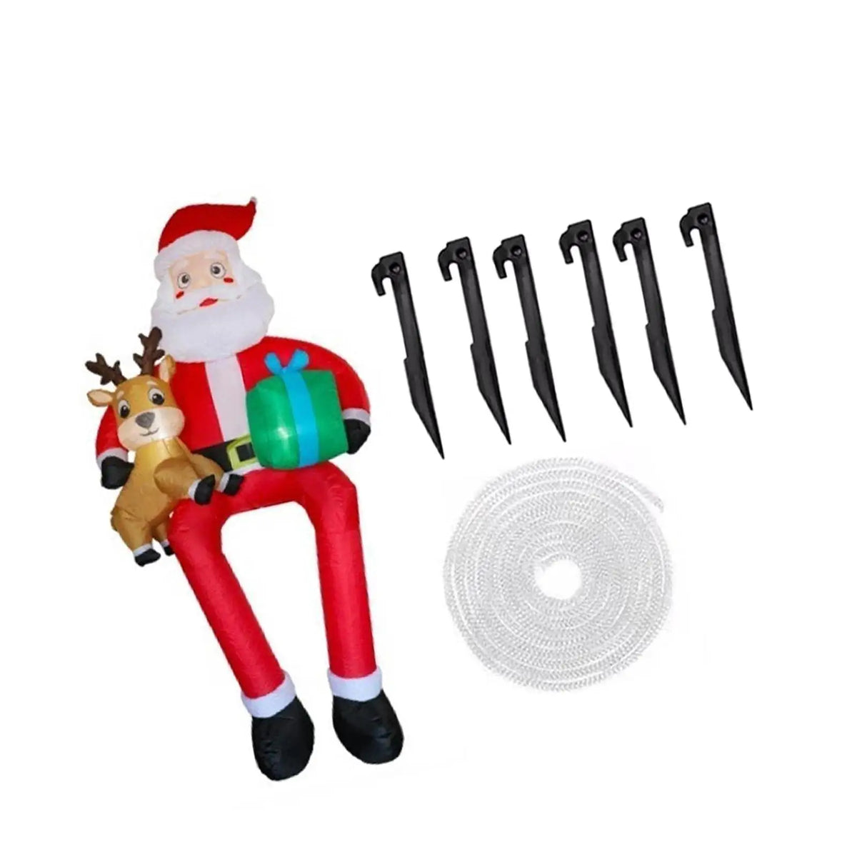 Giant LED Inflatable Santa Outdoor Christmas Yard Decoration
