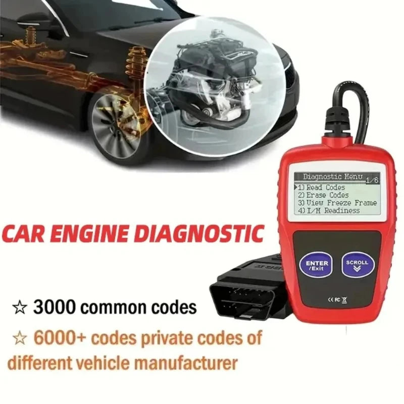 OBD2 Diagnostic Scanner – Multilingual Car Code Reader