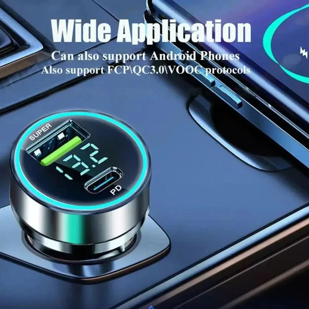 2-Port 120W Fast USB Car Charger | Quick Charge Adapter