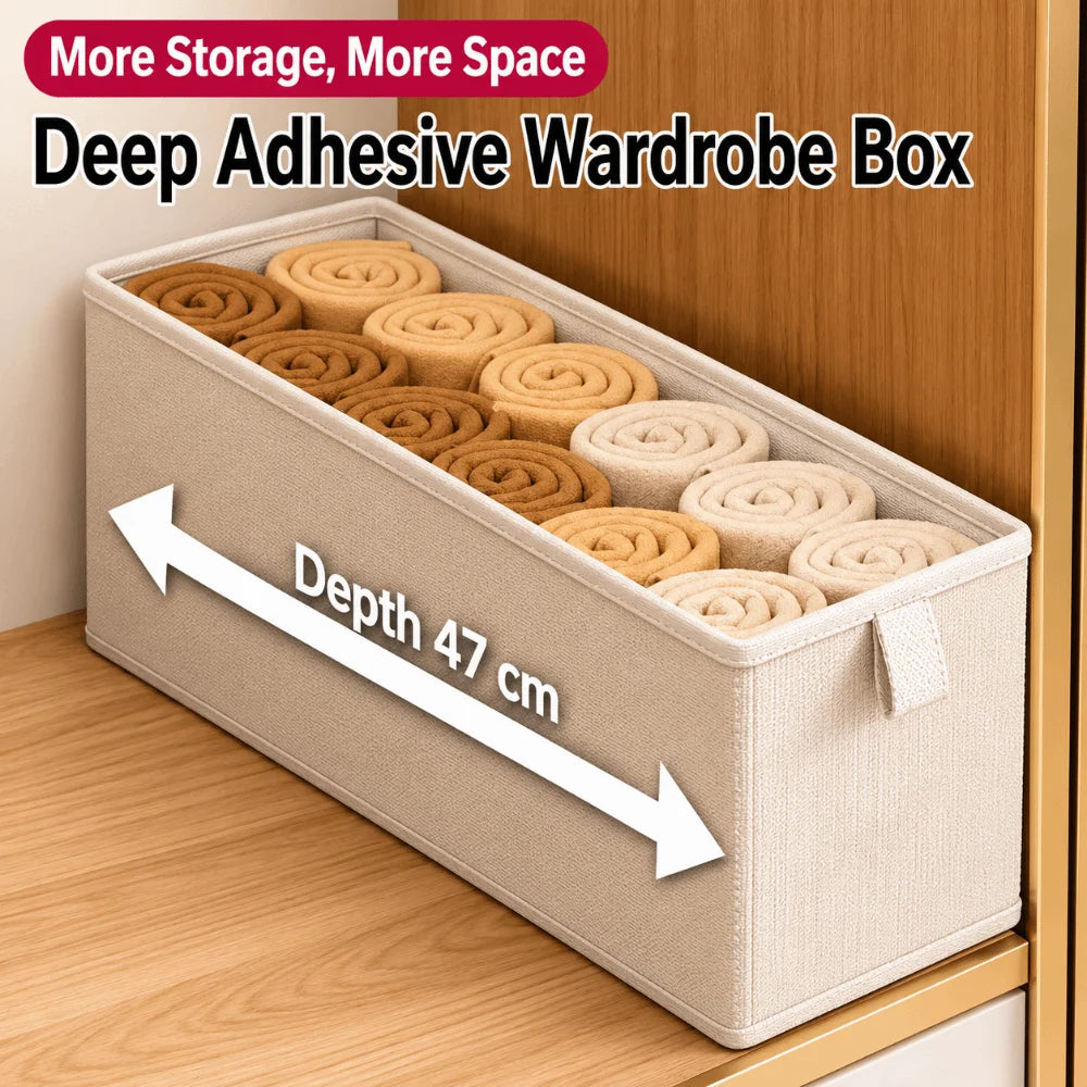 Foldable Fabric Storage Box with Handles – Washable Organizer