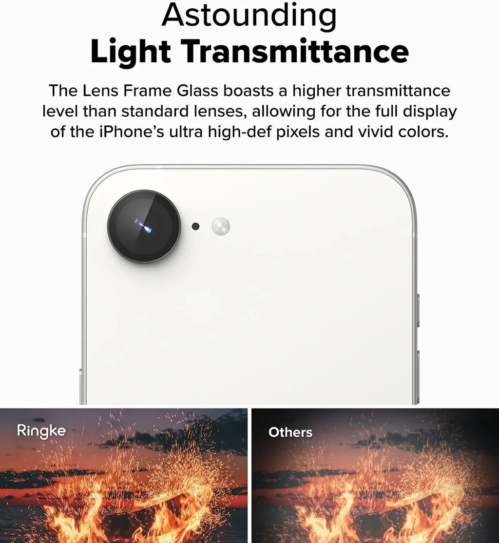 iPhone 16e Camera Lens Protector Tempered Glass 2-20 Pack