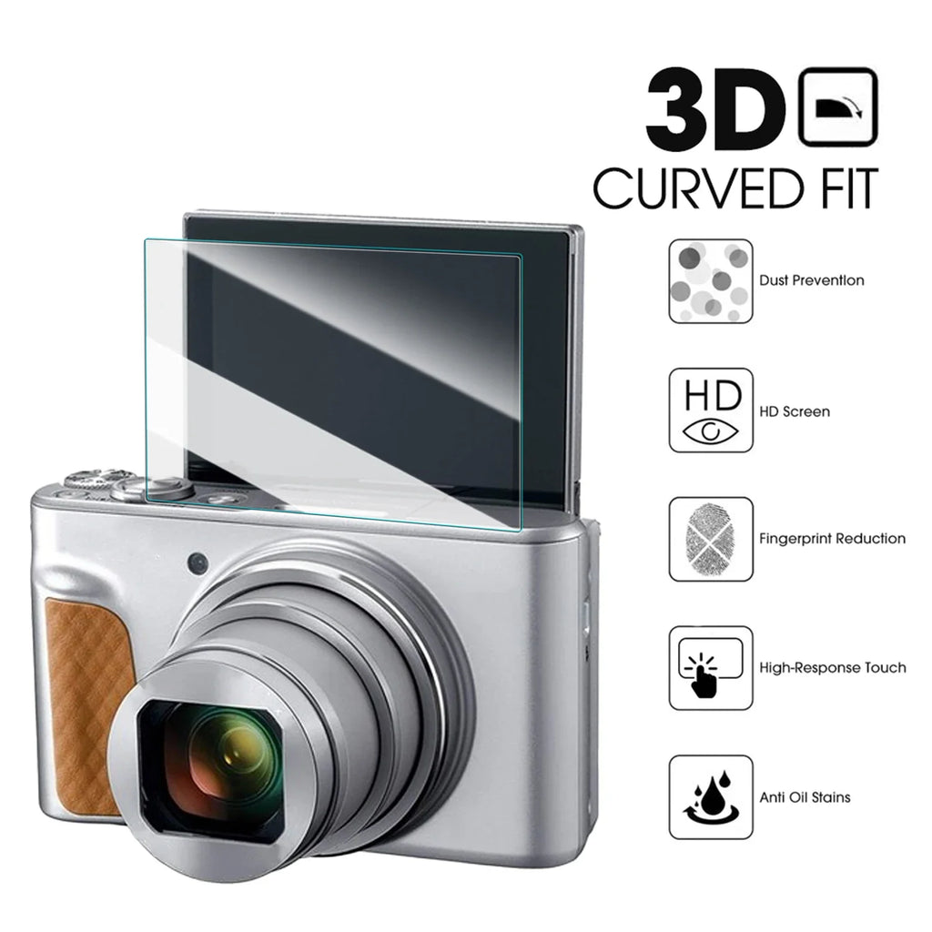 Canon SX740 SX730 Tempered Glass Screen Protector – HD Clear