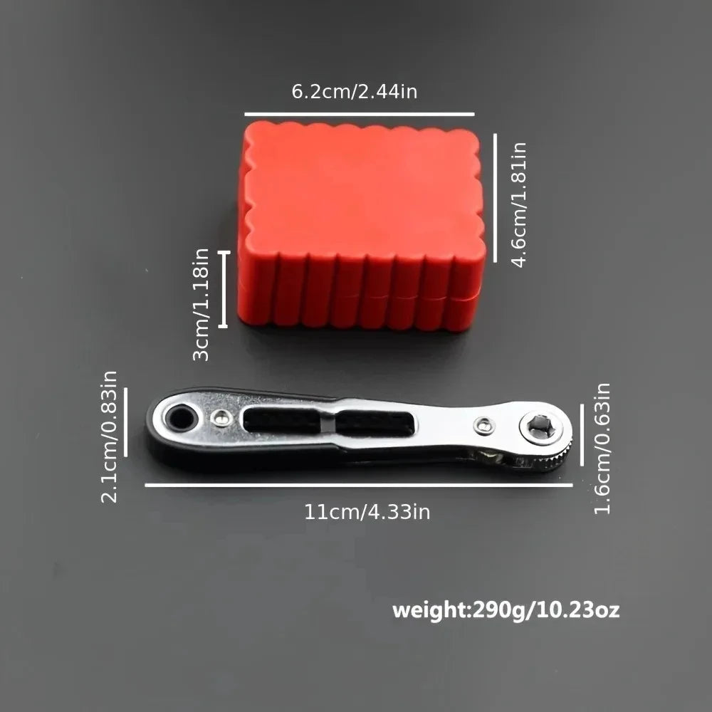 KKJOY Two-Way Ratchet Screwdriver for Tight Spaces