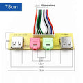 PC Case Front Panel – 2 USB & 3.5mm Audio/Mic Adapter
