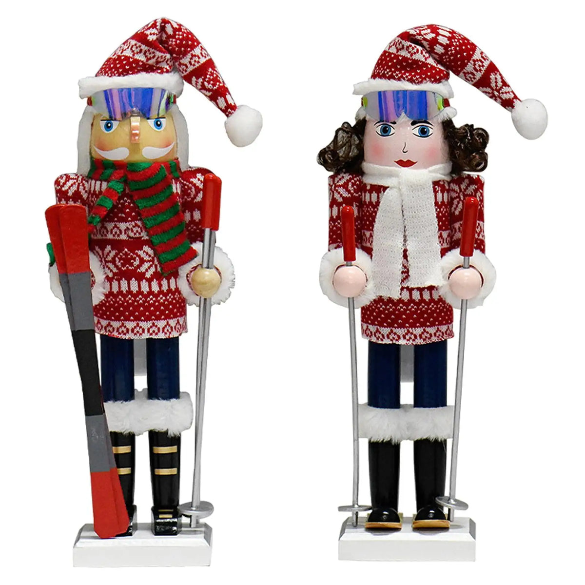 Wooden Christmas Nutcracker Figurine | 38cm Holiday Decor