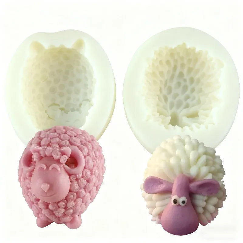 3D Sheep Silicone Mold – DIY Candle, Soap & Resin Craft