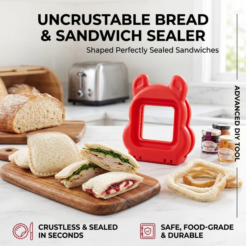 Circular Sandwich Cutter & Sealer for Kids Lunch – 2-in-1