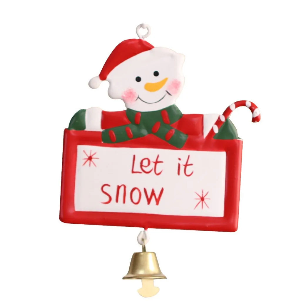 Iron Art Christmas Ornaments – Santa, Snowman & Reindeer