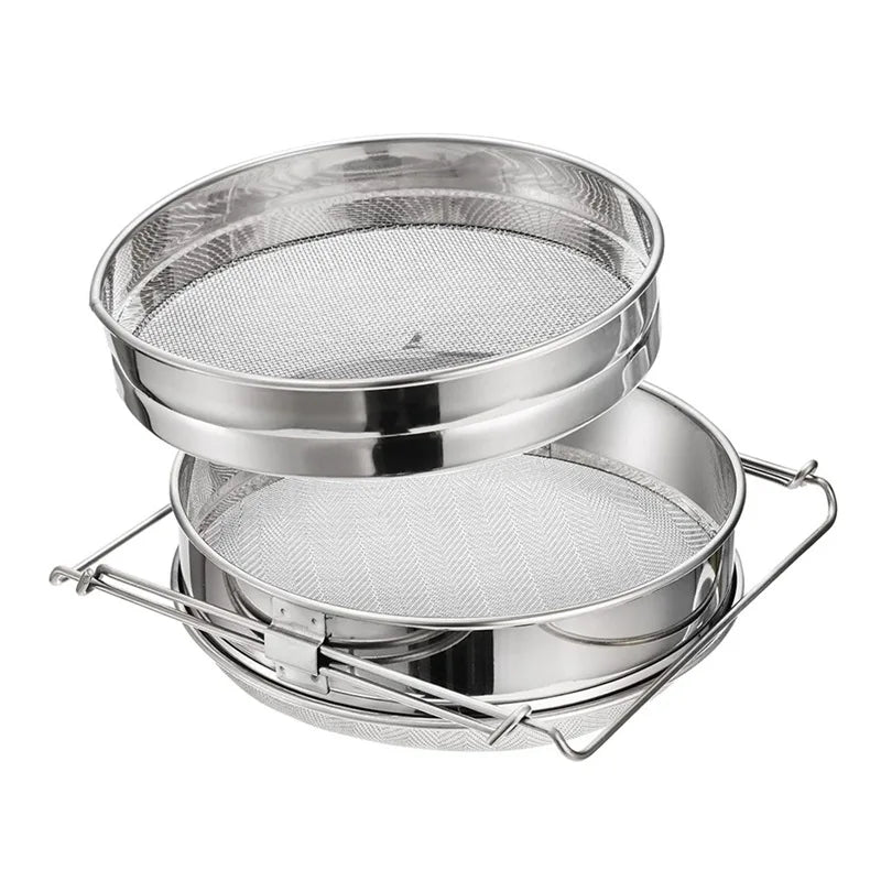 Double Layer Stainless Steel Honey Strainer | Beekeeping Filter