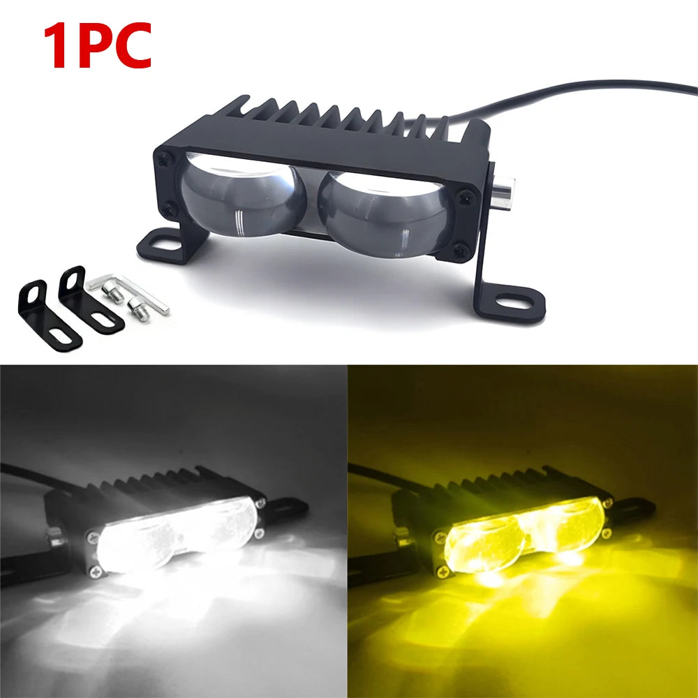 Mini LED Projector Fog Work Lamp – Car, Motorcycle & SUV