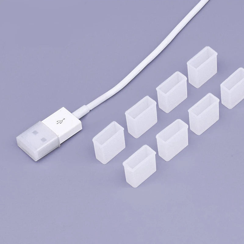 Silicone USB Male Dust Cap Protector – 1/5/10/20 Pack