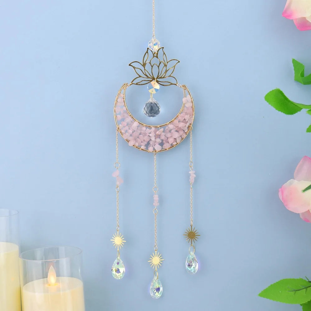Hexagon Tree of Life Crystal Suncatcher | Rainbow Prism Decor